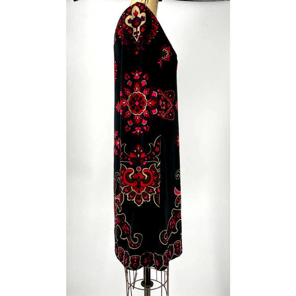 INC International Concepts Black Printed Square Neck Shift Dress Size Medium M - Picture 2 of 6